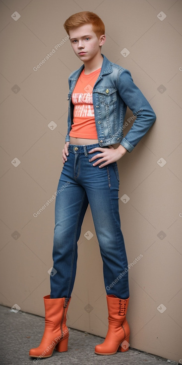 Nicaraguan teenager boy with  ginger hair