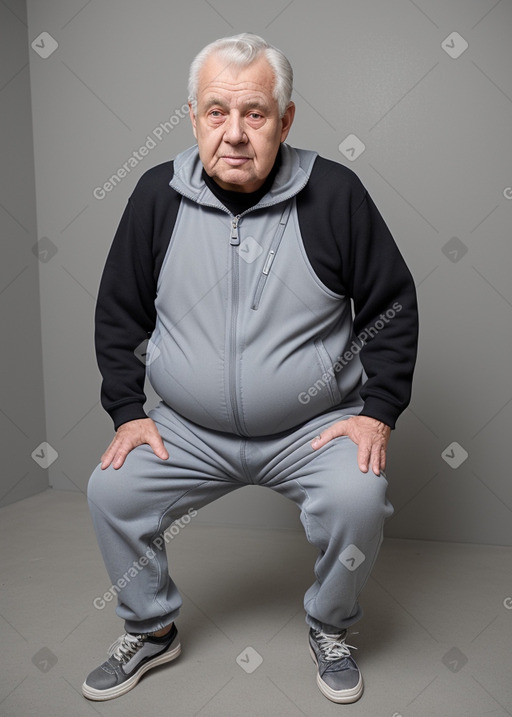 Slovak elderly male with  gray hair