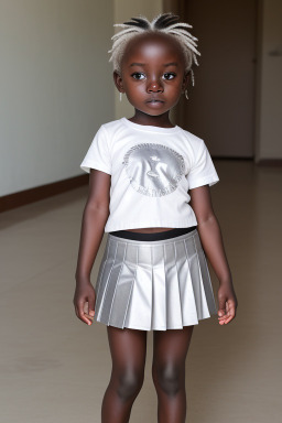 Ugandan infant girl with  white hair