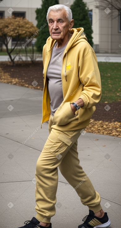 Serbian elderly male with  blonde hair