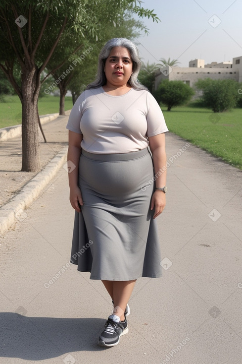 Bahraini middle-aged female with  gray hair