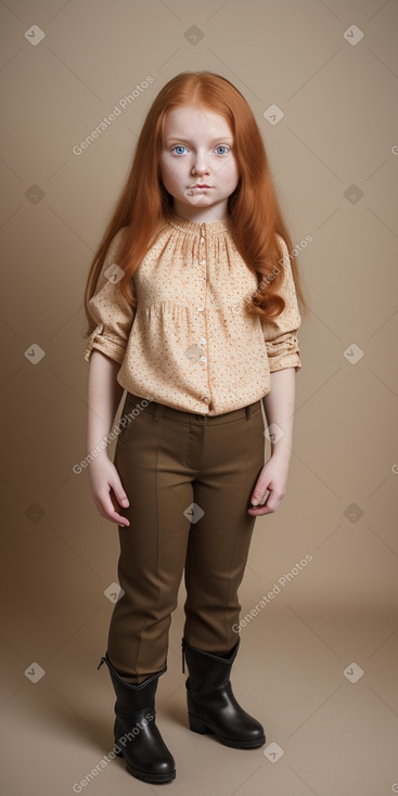 Russian child female with  ginger hair