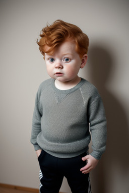 Danish infant boy with  ginger hair