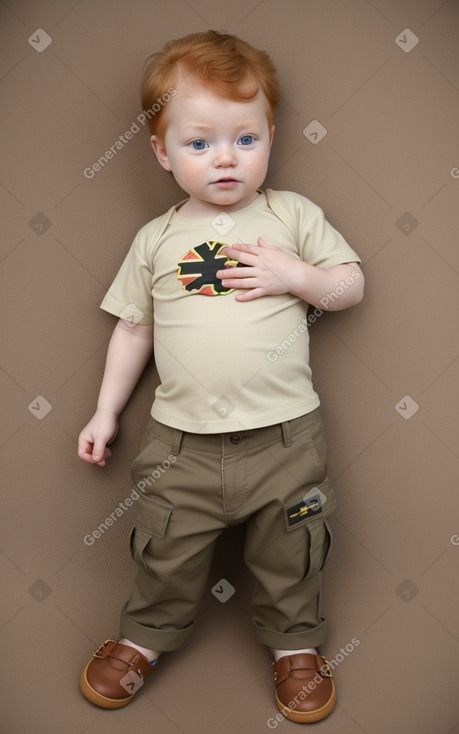 Zimbabwean infant boy with  ginger hair