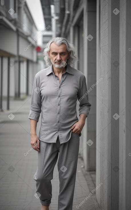 Belarusian adult male with  gray hair