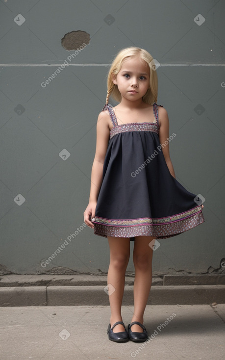 Guatemalan child girl with  blonde hair