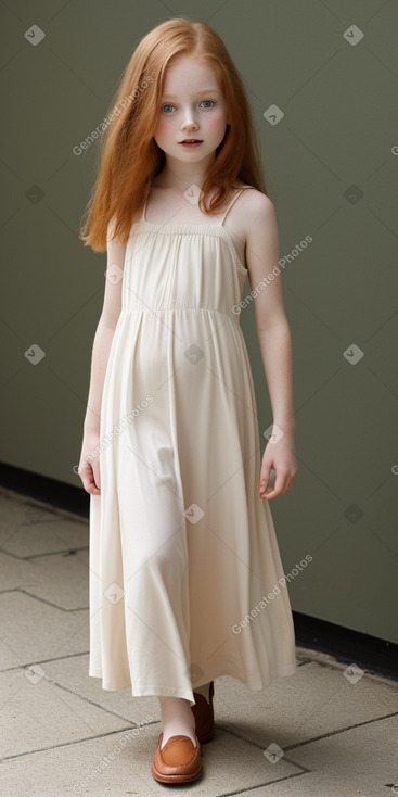 Child girl with  ginger hair