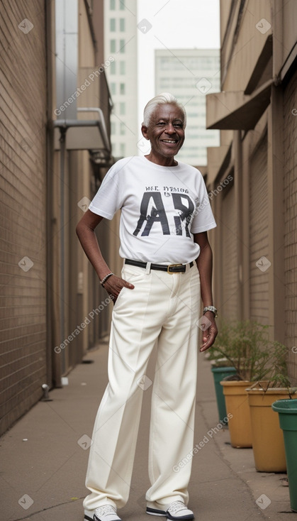 Kenyan elderly male with  white hair