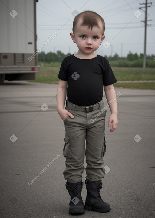 Belarusian infant boy with  black hair