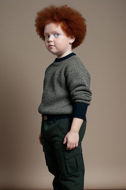 Estonian child boy with  ginger hair