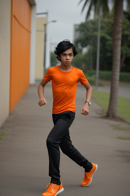 Malaysian teenager boy with  black hair