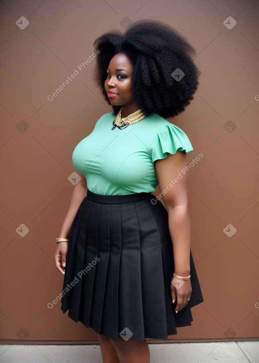 African 45 years female with  black hair