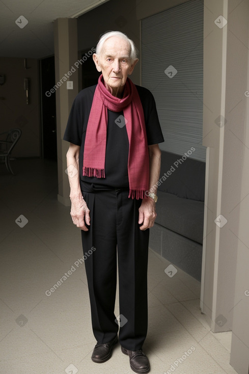 Elderly male with  black hair