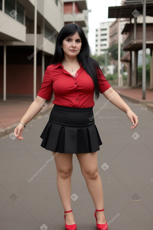 Paraguayan adult female with  black hair