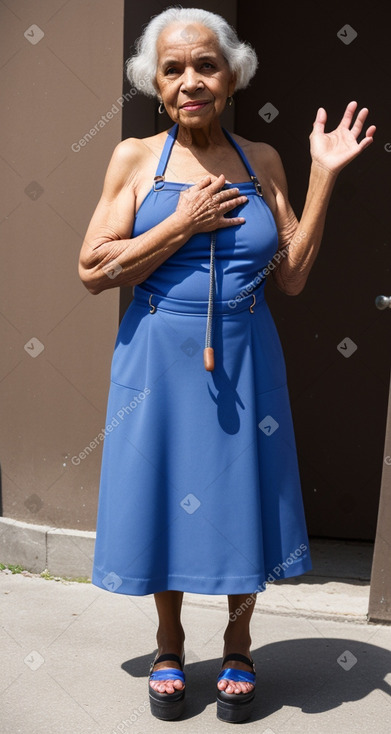 Dominican elderly female with  brown hair