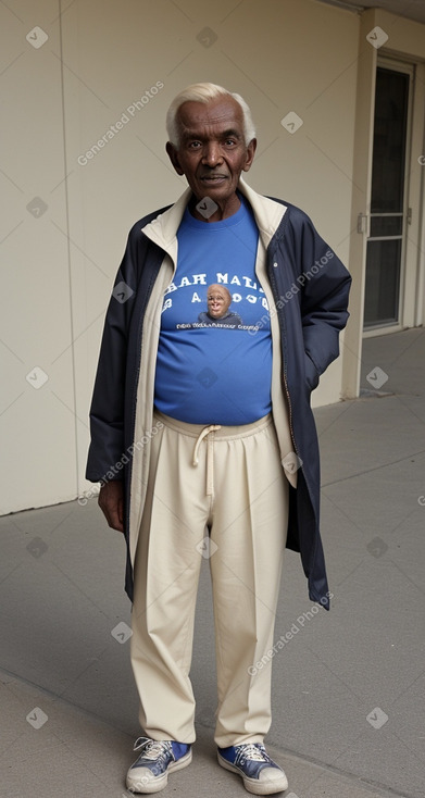 Sudanese elderly male with  blonde hair