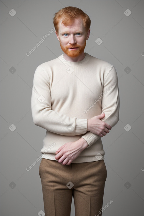 45 years male with  ginger hair