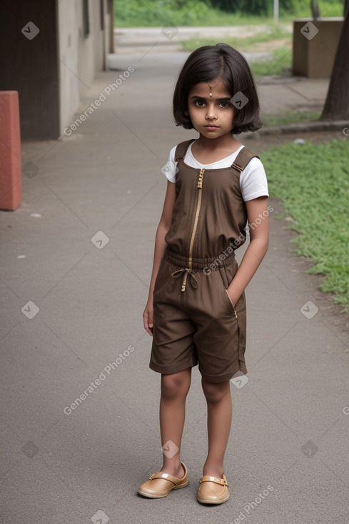 Indian child male with  brown hair