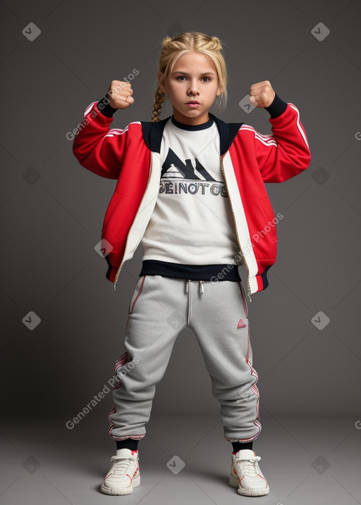 Paraguayan child boy with  blonde hair