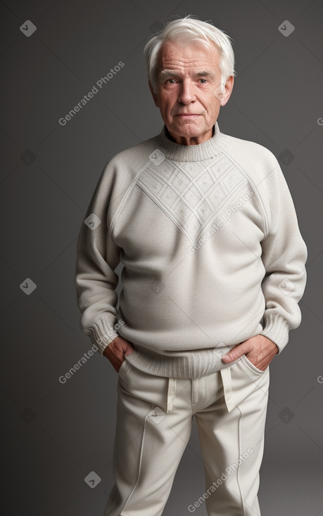 Dutch elderly male with  white hair