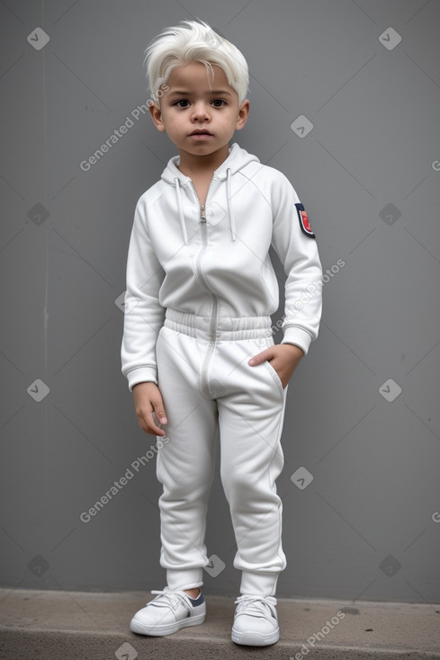 Nicaraguan infant boy with  white hair