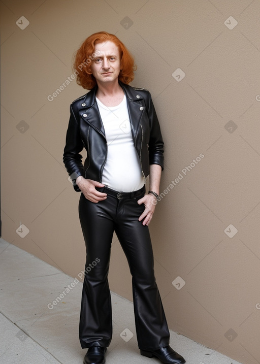 Lebanese 45 years non-binary with  ginger hair