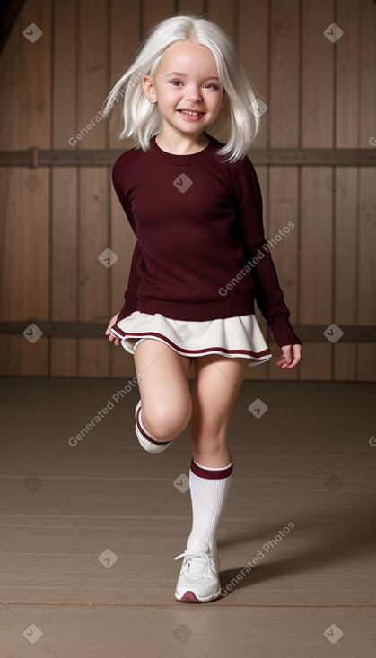 Swiss infant girl with  white hair