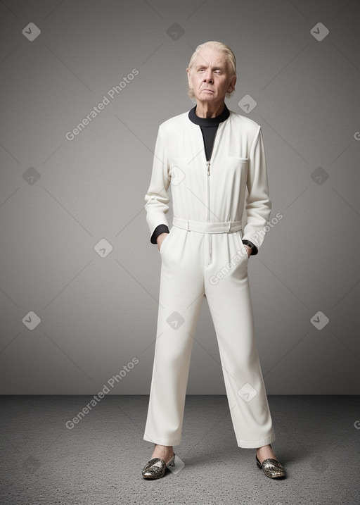 Elderly male with  blonde hair