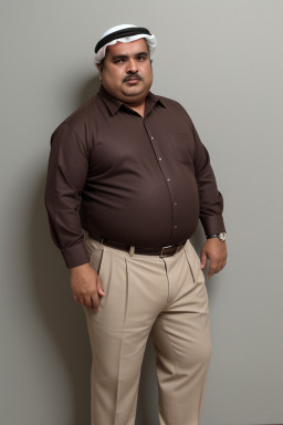 Qatari middle-aged male with  brown hair