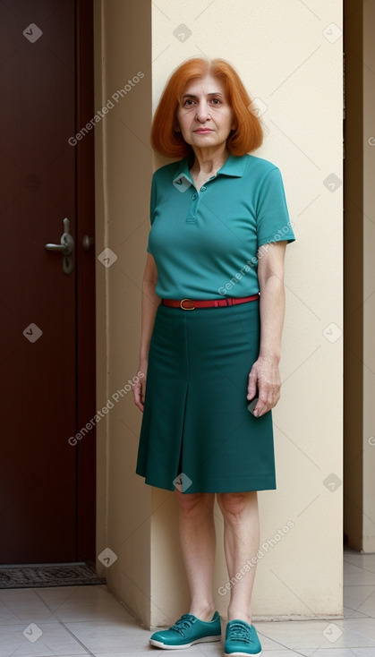 Iranian elderly female with  ginger hair