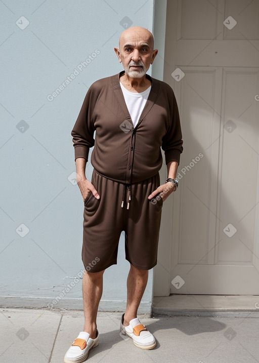 Bahraini elderly male with  brown hair