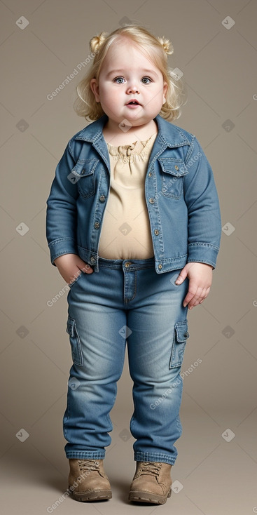 Australian infant girl with  blonde hair