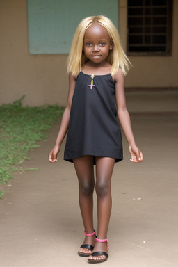 Kenyan child female with  blonde hair