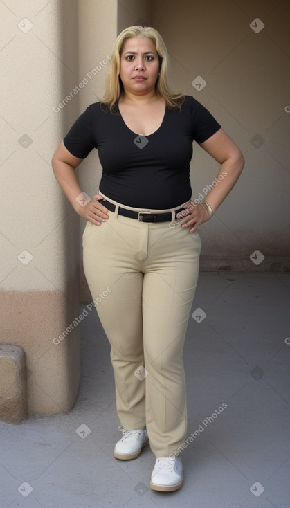 Tunisian 45 years female with  blonde hair