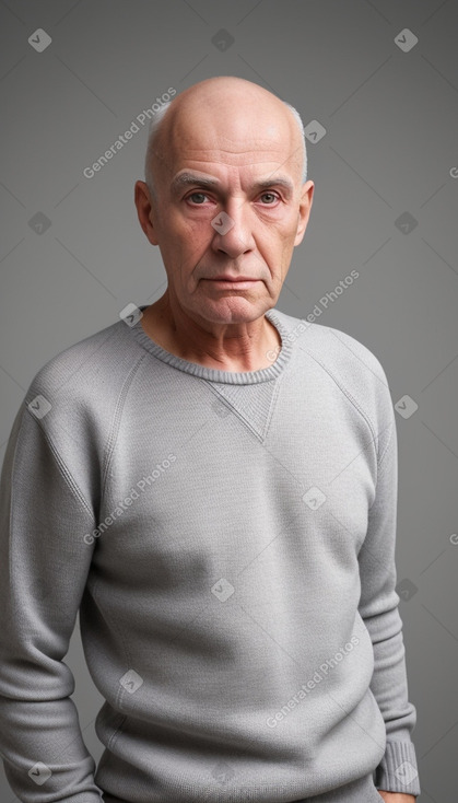 Austrian elderly male with  white hair