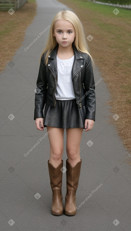 Austrian child girl with  blonde hair