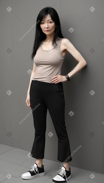 Korean 45 years female with  black hair