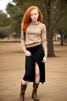 Zambian teenager girl with  ginger hair