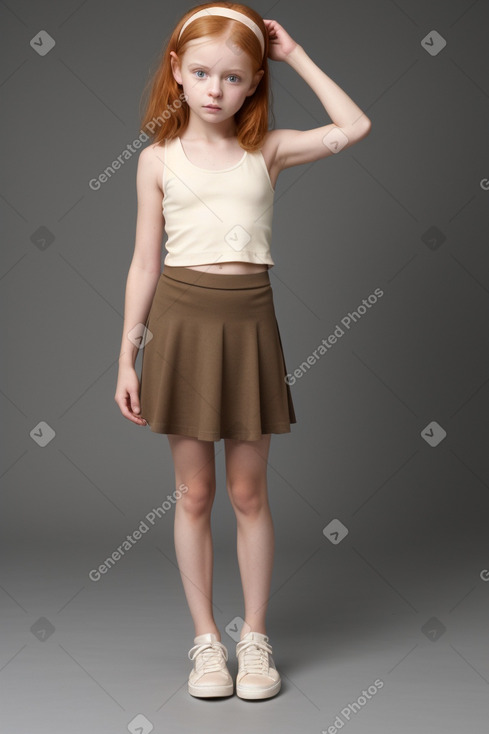 Child girl with  ginger hair