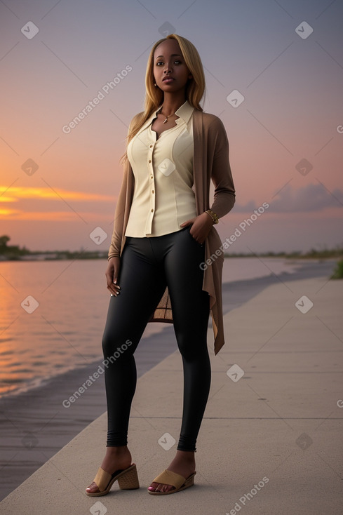 Somali adult female with  blonde hair