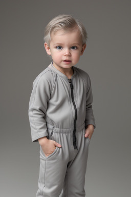 Caucasian infant boy with  gray hair