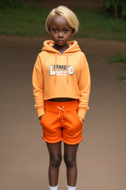 Ugandan child girl with  blonde hair