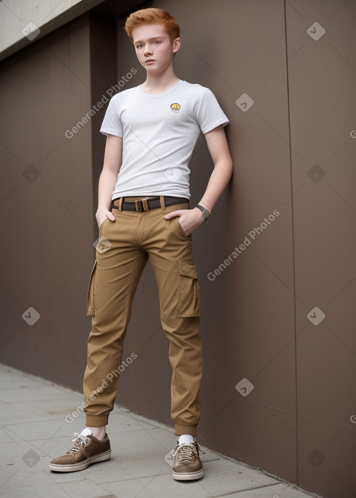 Colombian teenager male with  ginger hair