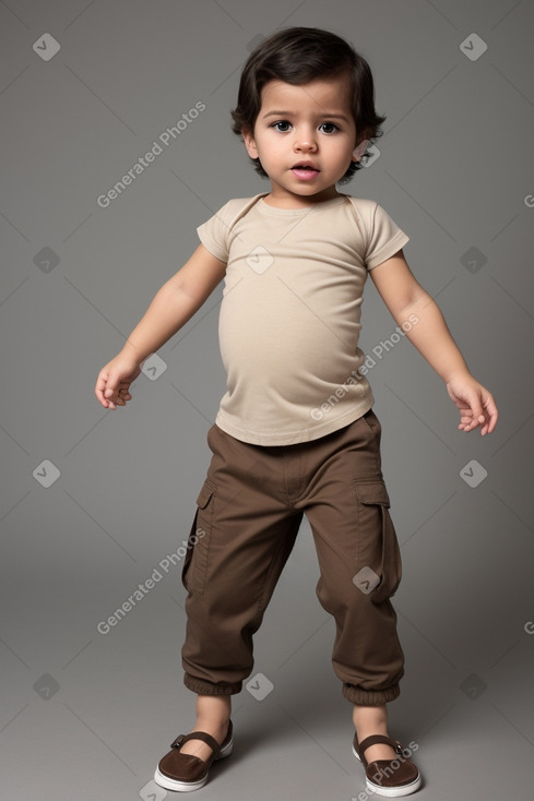 Nicaraguan infant boy with  brown hair