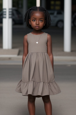 Child girl with  gray hair