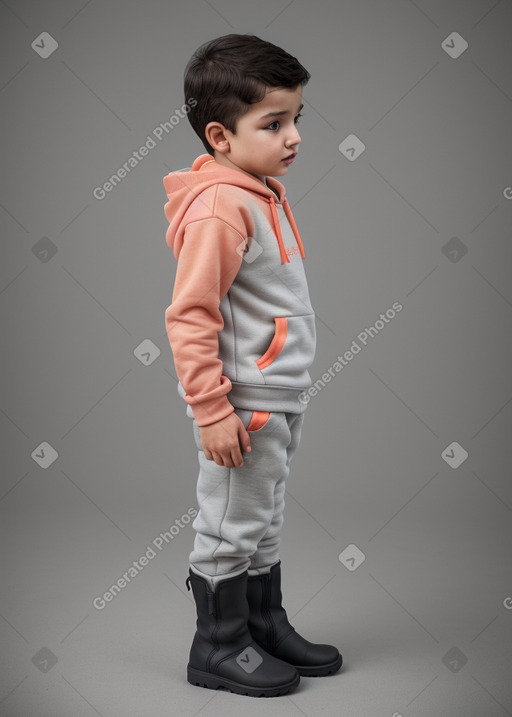 Georgian infant boy with  gray hair