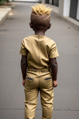 Ghanaian infant boy with  blonde hair