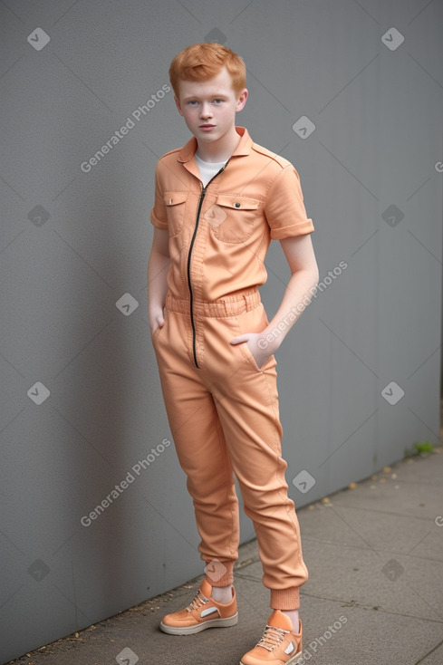 Teenager boy with  ginger hair