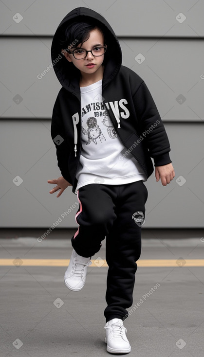 Polish infant boy with  black hair