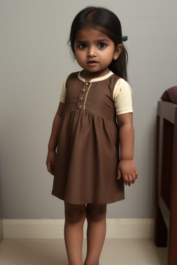 Bangladeshi infant girl with  brown hair